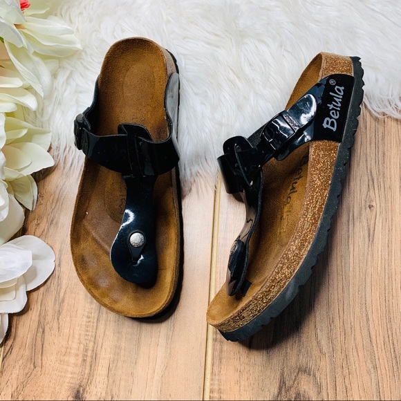 Birkenstock Shoes - ❌SOLD❌Birkenstock Betula Black Leather Gizeh